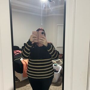Knox Rose gold striped sweater